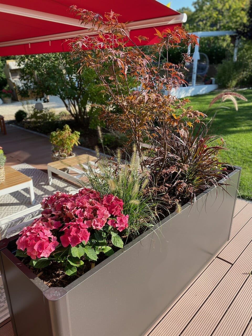 Biohort Hochbeet als Sichtschutz auf der Terrasse Ninas♥Life
