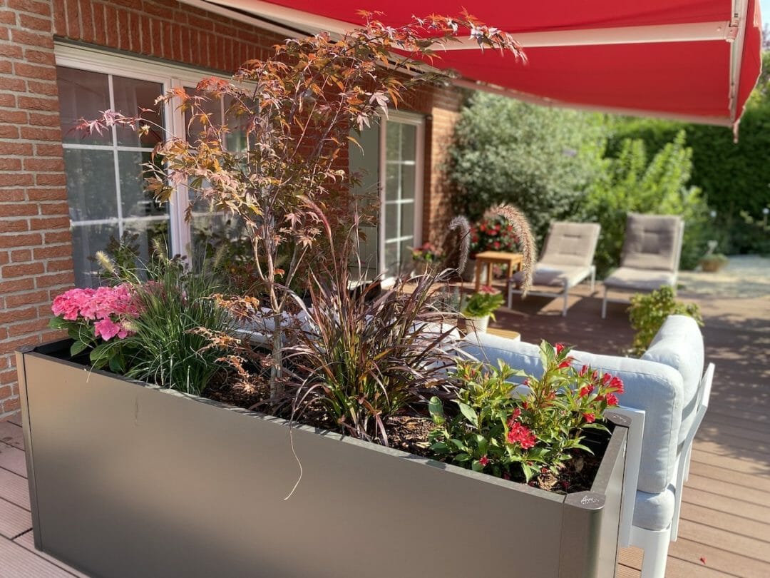 Biohort Hochbeet als Sichtschutz auf der Terrasse Ninas♥Life